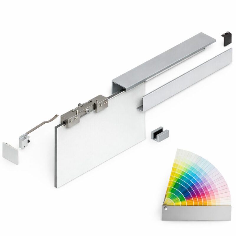 Skjutdörrar 5000mm 2x80Kg - Valfri kulör